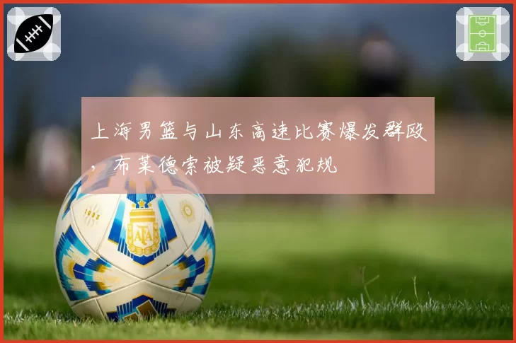 上海男篮与山东高速比赛爆发群殴,布莱德索被疑恶意犯规